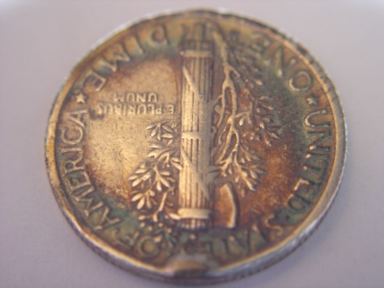 1944-S-Merc-Dime--Reverse-Cud-And-Rainbow-Toned